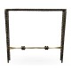 Hammered Antique Black Brass Rectangular Side Table