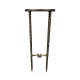 Bronze finish hammered iron circular wine table