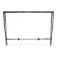 Hammered Antique Black Brass Rectangular Console
