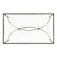 Hammered Anitque Black Brass Rectangular Coffee Table