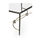 Hammered Anitque Black Brass Rectangular Coffee Table