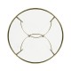 Hammered Light Brown Brass Circular Centre Table