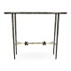 Hammered Antique Black Brass Circular Centre Table