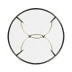 Hammered Antique Black Brass Circular Centre Table
