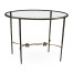 Hammered Antique Black Brass Circular Centre Table