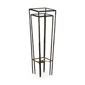 Bronze hammered nesting tables