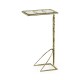 Hammered Light Brown Brass Sofa Drinks Table