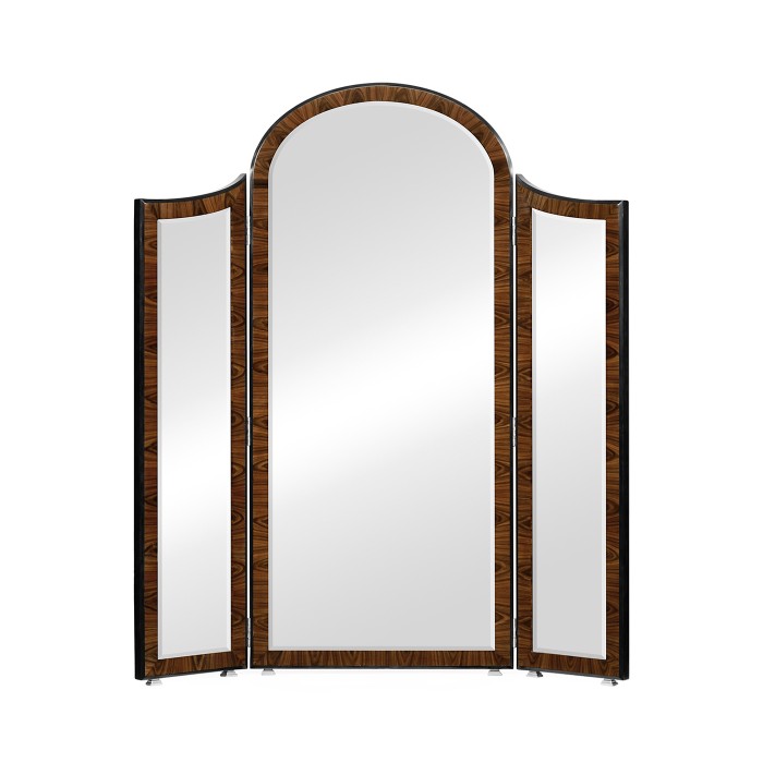 Art Deco style full length triple dressing mirror (High lustre)