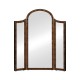 Art Deco style full length triple dressing mirror (High lustre)