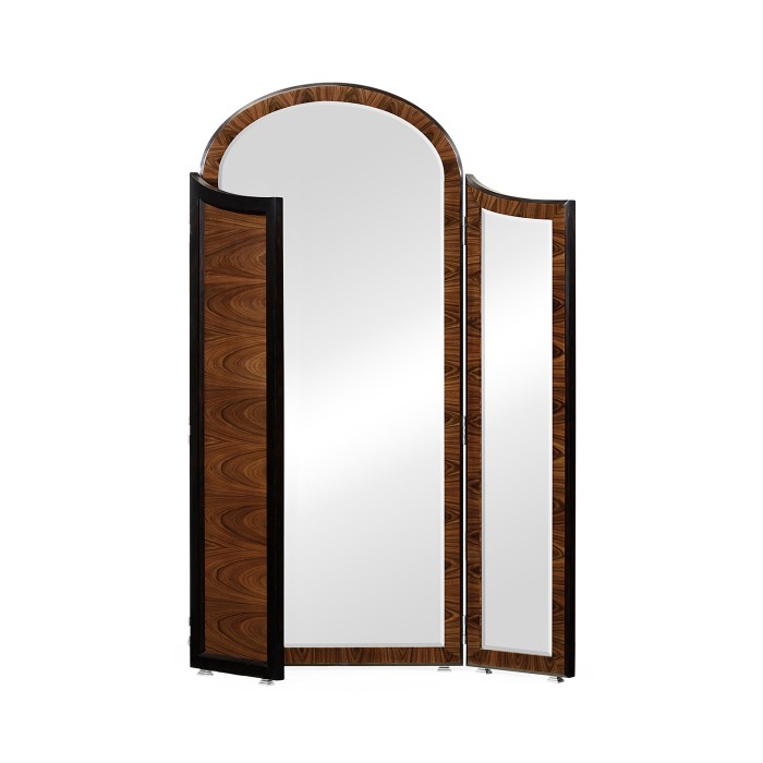 Art Deco style full length triple dressing mirror (High lustre)