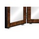 Art Deco style full length triple dressing mirror (Satin)