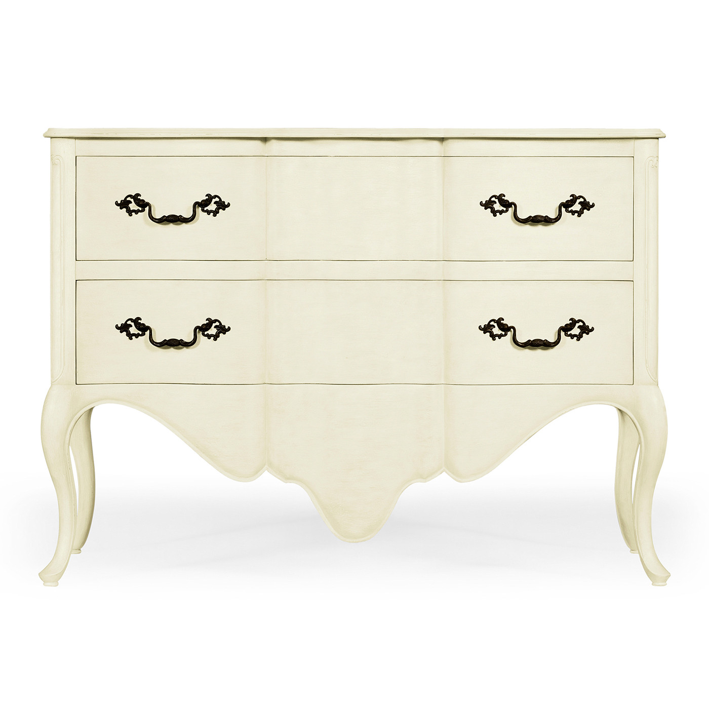 Linen painted French provincial chest of drawers