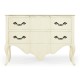 Linen painted French provincial chest of drawers