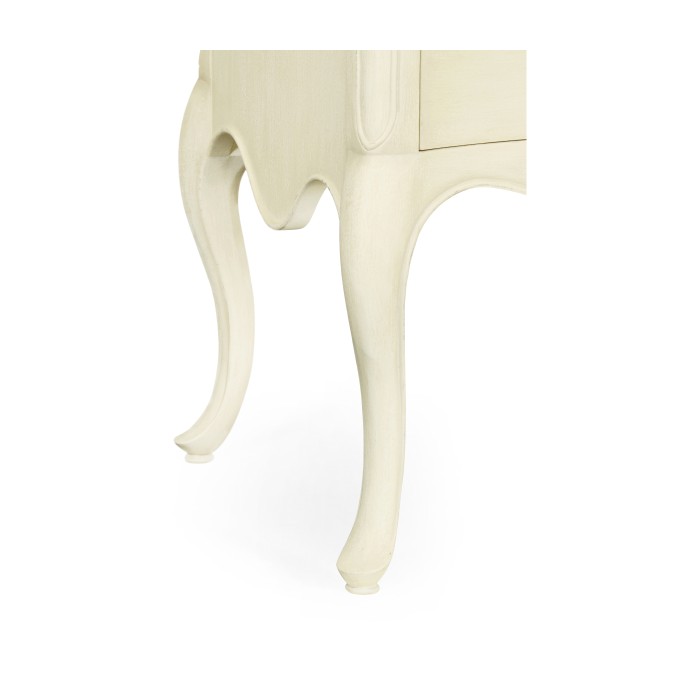 Linen painted French provincial chest of drawers