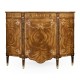 Sheraton Style Bowfront Light Walnut Commode