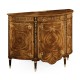 Sheraton Style Bowfront Light Walnut Commode