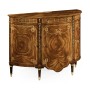 Sheraton Style Bowfront Light Walnut Commode
