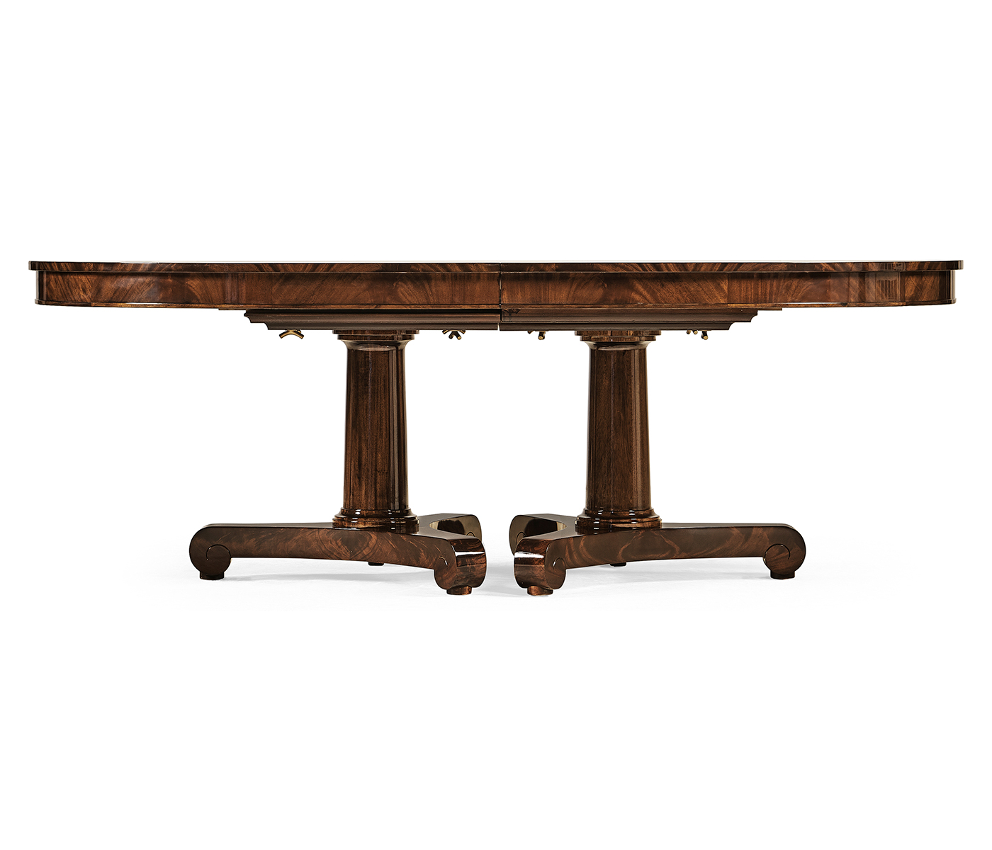 Traditional Mahogany Biedermeier Style Dining Table