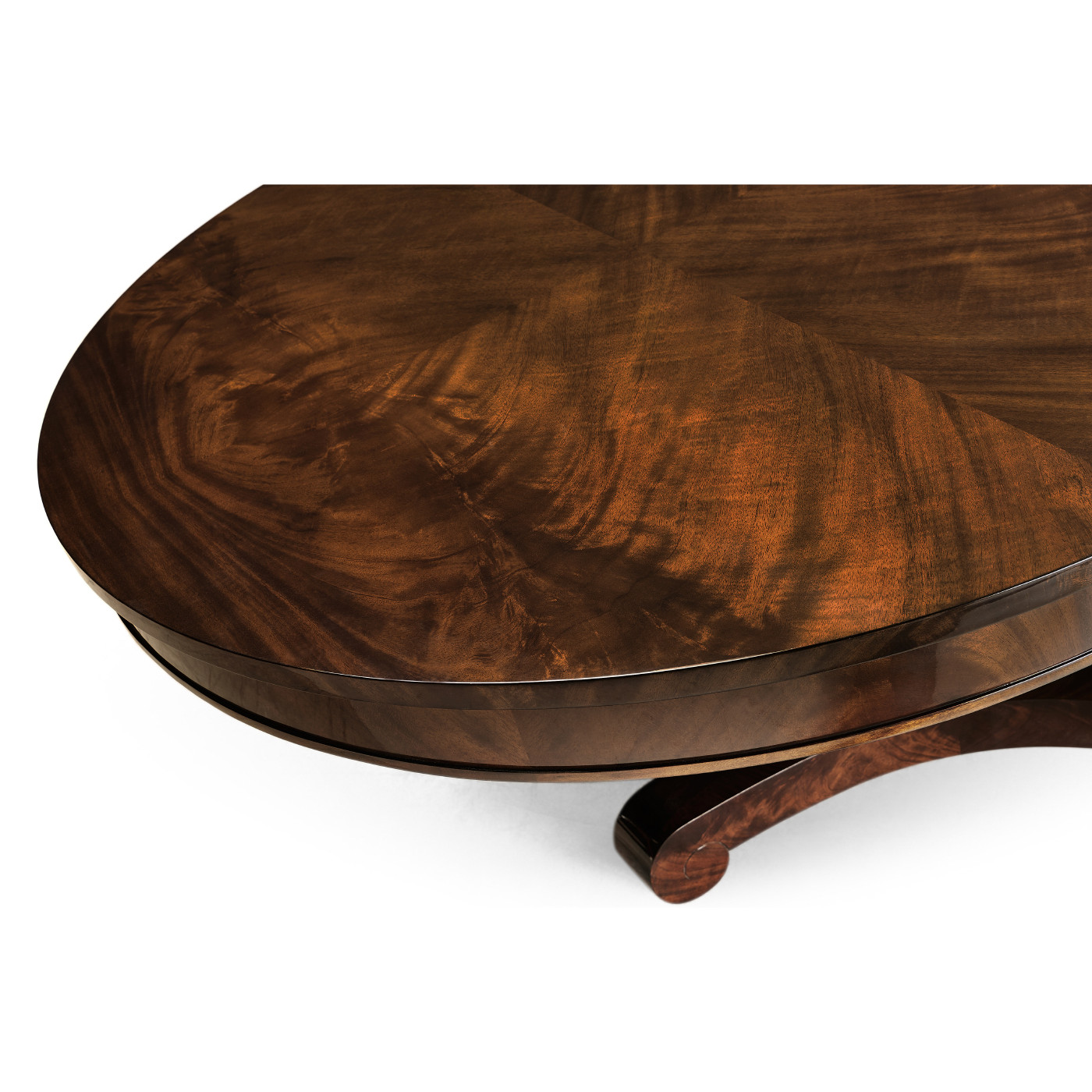 Traditional Mahogany Biedermeier Style Dining Table 88