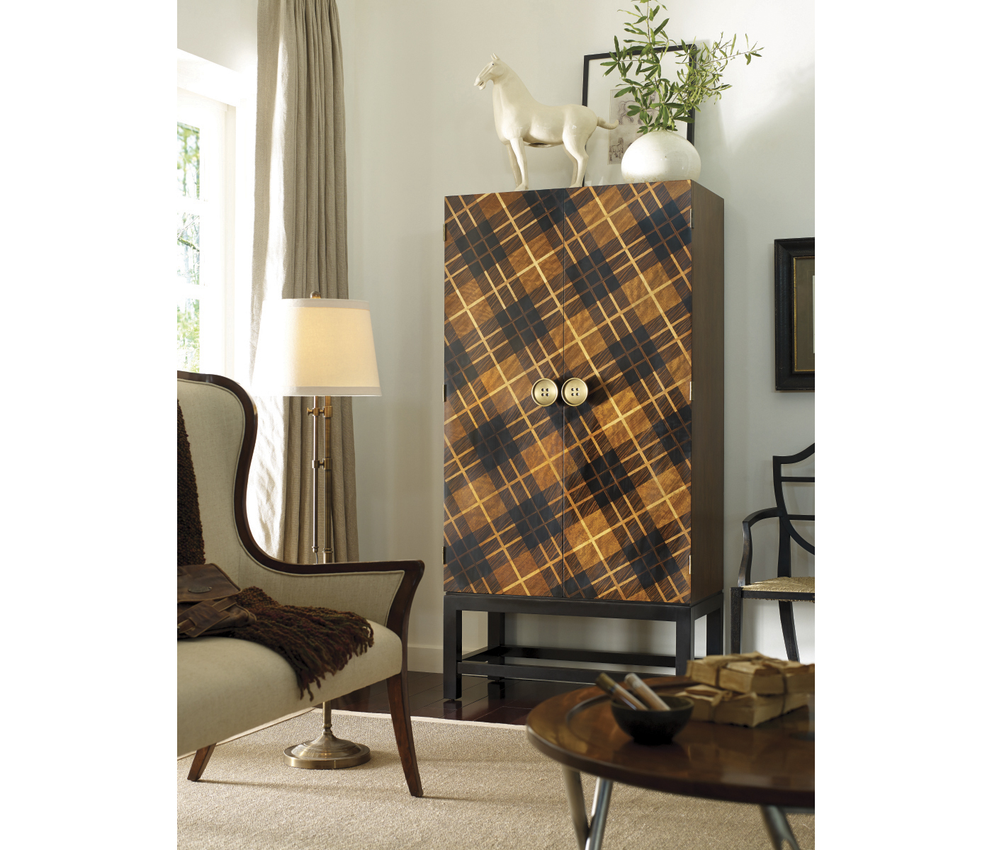 Tartan Haberdashery Chest