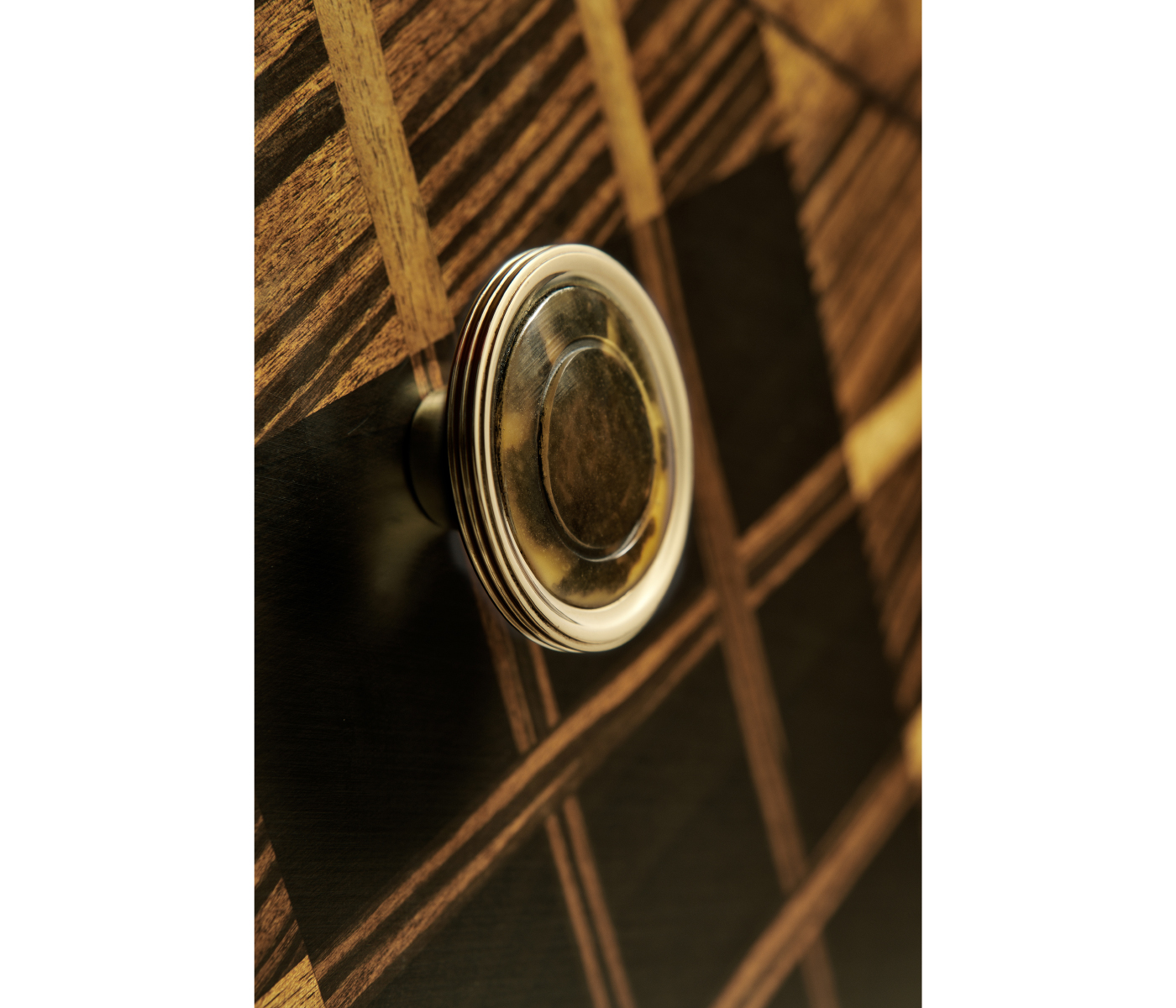 Hand Inlaid Tartan Low Chest