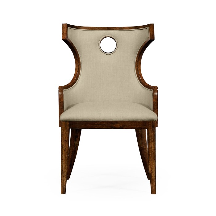 Greek Revival Biedermeier Mahogany Arm Chair