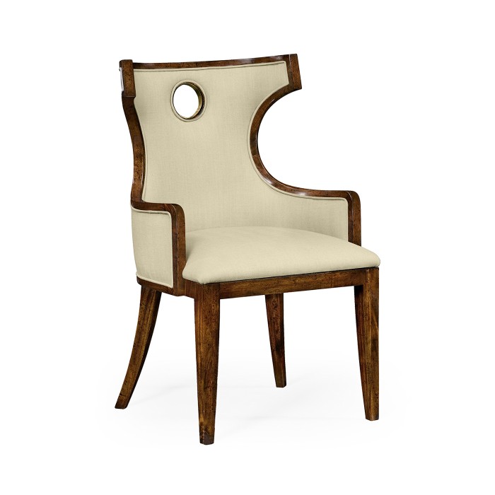 Greek Revival Biedermeier Mahogany Arm Chair