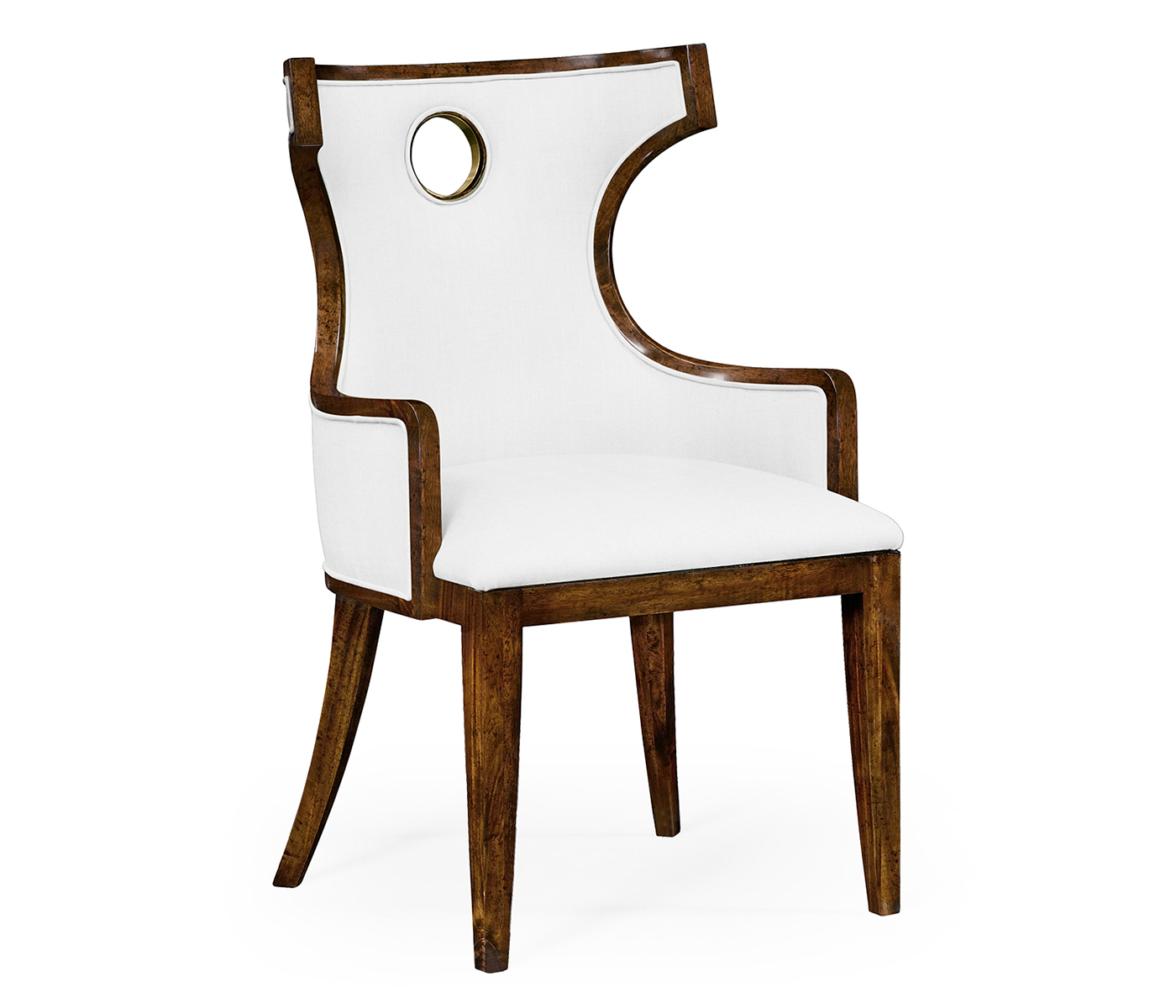 Greek Revival Biedermeier Mahogany Arm Chair