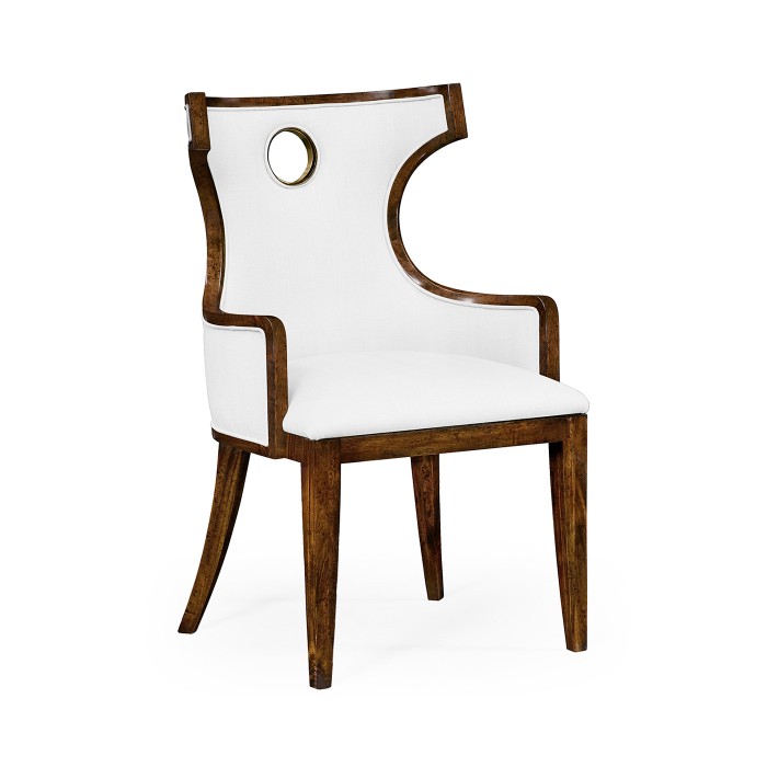 Greek Revival Biedermeier Mahogany Arm Chair
