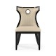 Greek Revival Biedermeier Black Side Chair