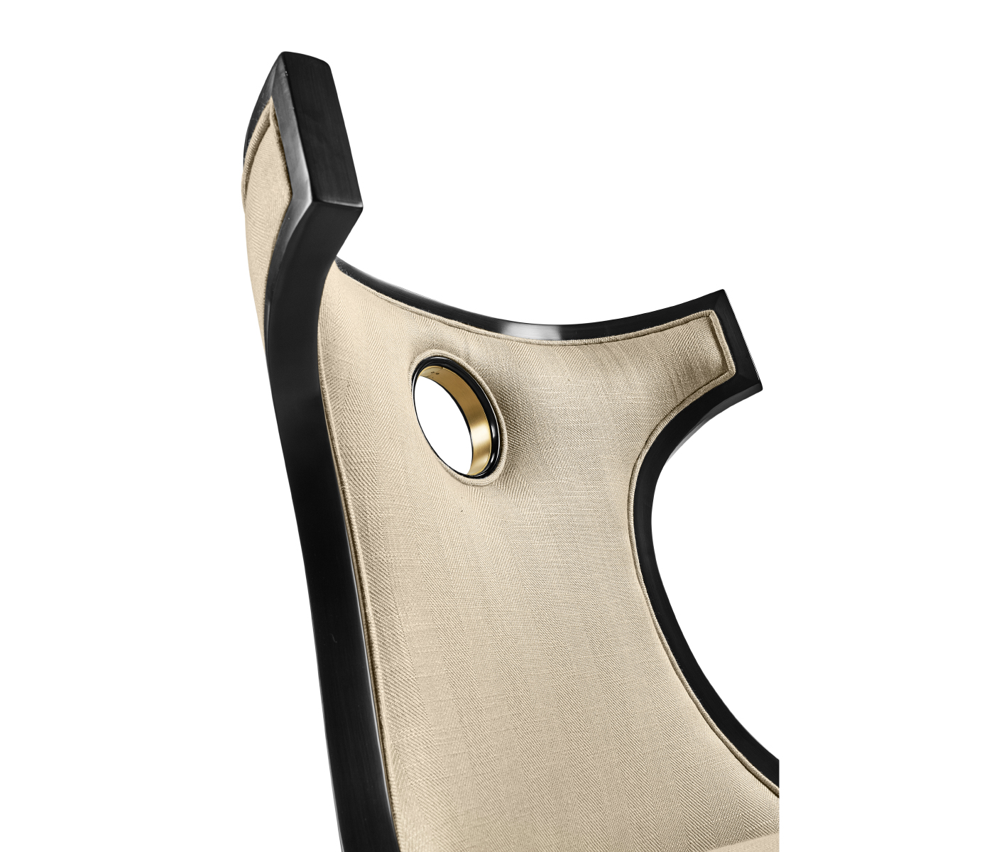 Greek Revival Biedermeier Black Side Chair