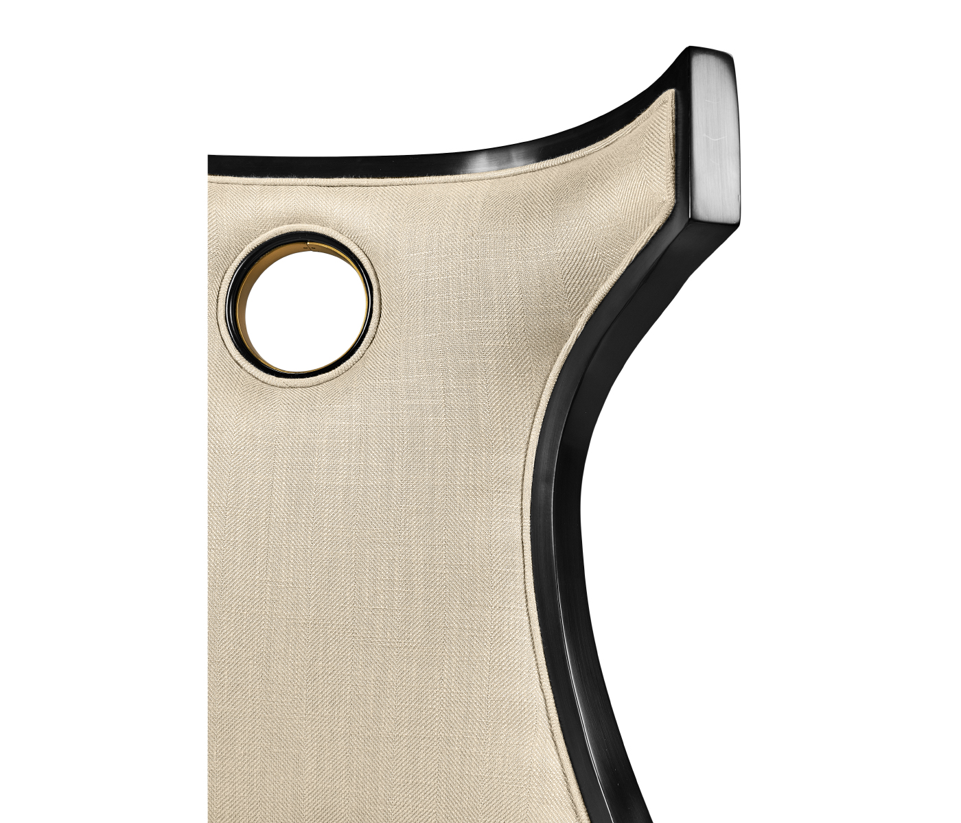 Greek Revival Biedermeier Black Side Chair