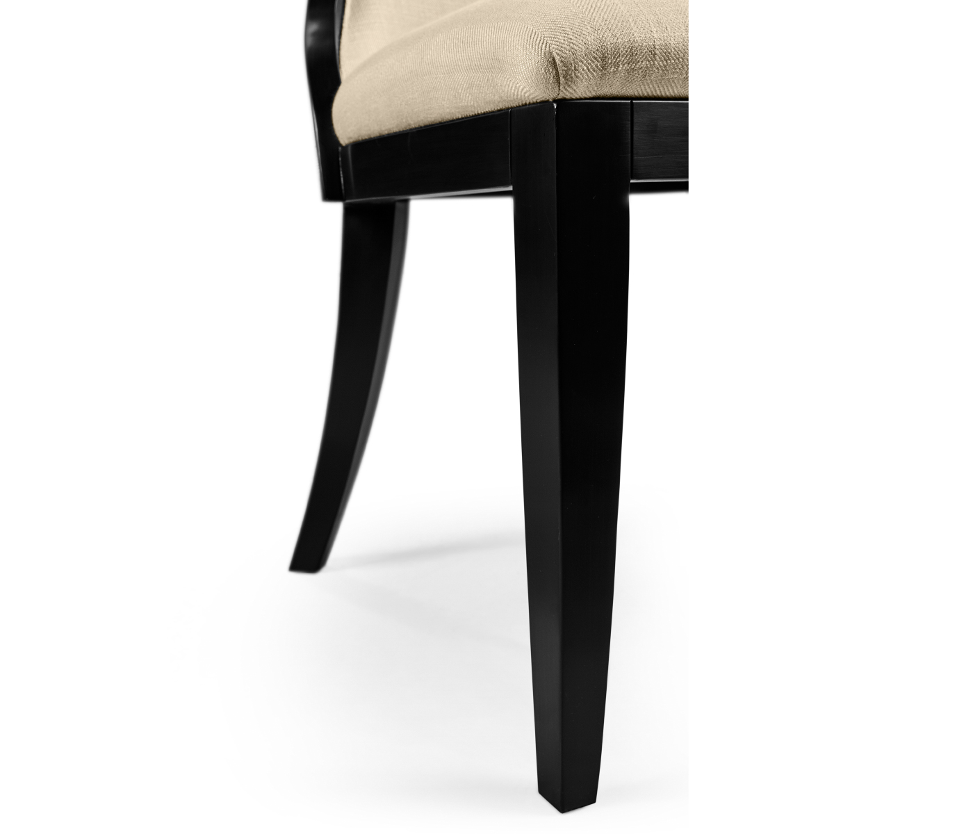 Greek Revival Biedermeier Black Side Chair