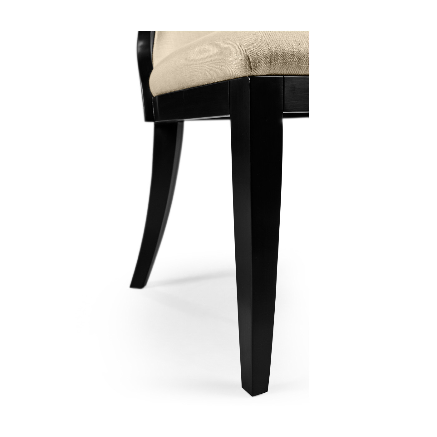 Greek Revival Biedermeier Black Side Chair