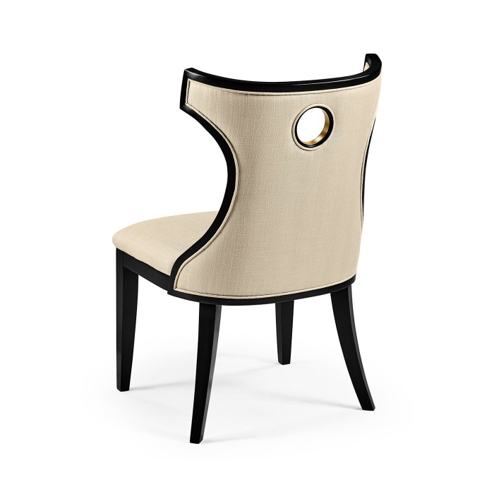 Greek Revival Biedermeier Black Side Chair