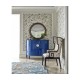 Greek Key Design Biedermeier Black Arm Chair