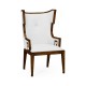 Greek Key Design Biedermeier Walnut Arm Chair