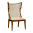 Greek Key Design Biedermeier Walnut Side Chair