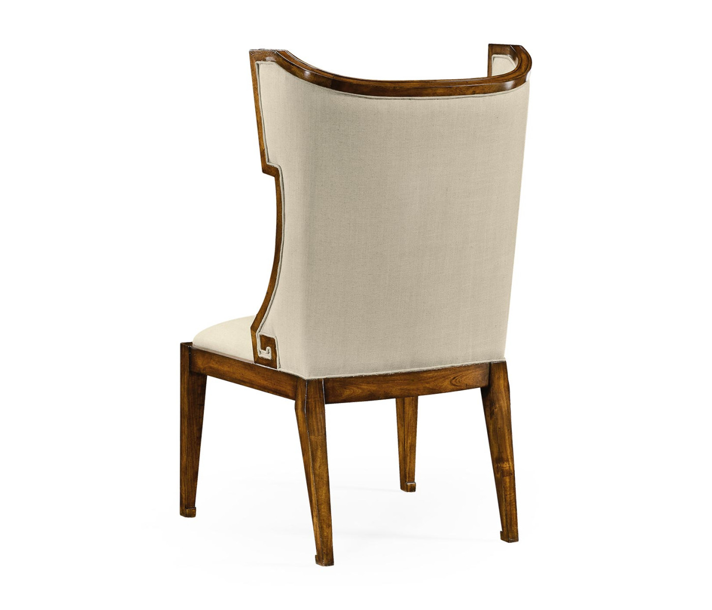 Greek Key Design Biedermeier Walnut Side Chair