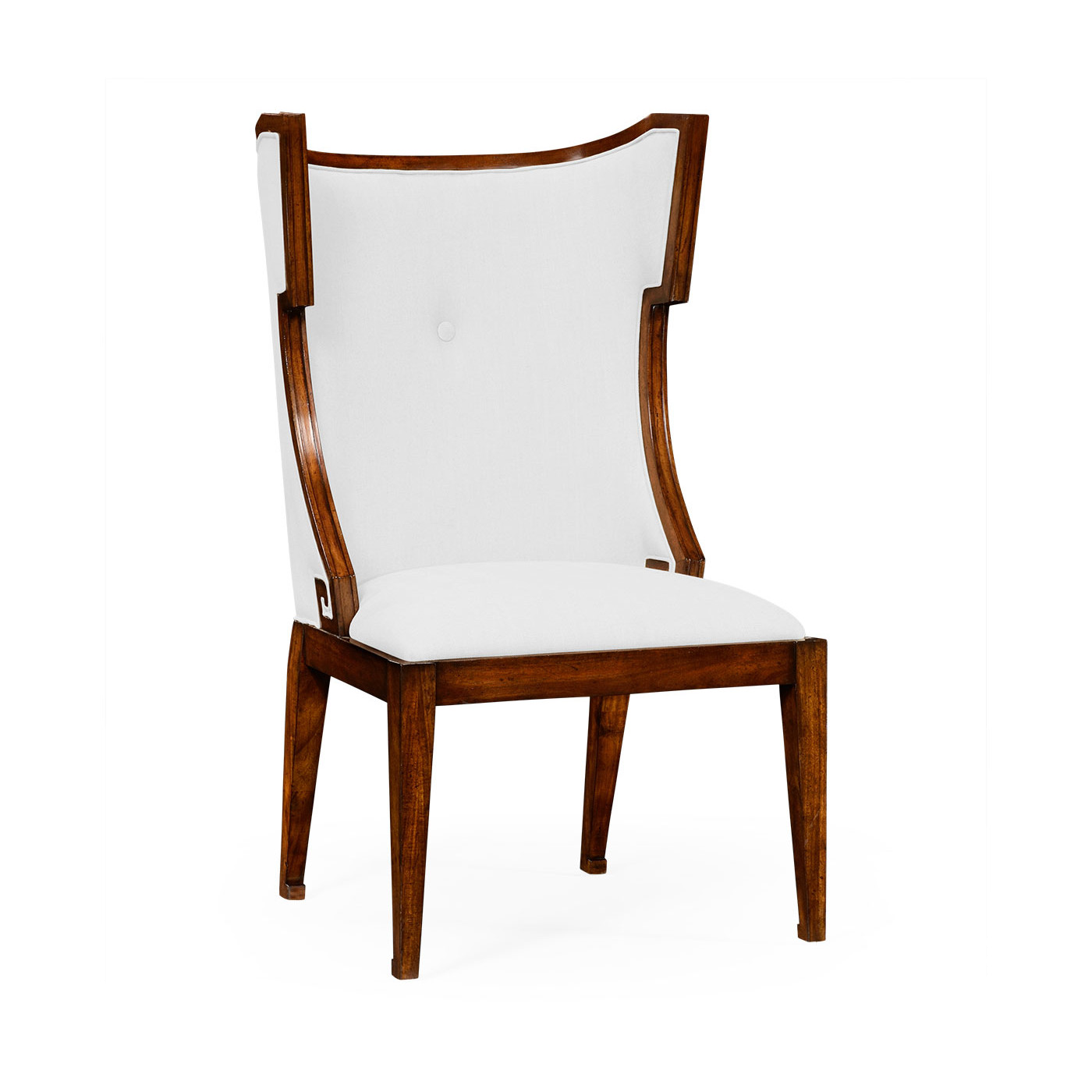 Greek Key Design Biedermeier Walnut Side Chair