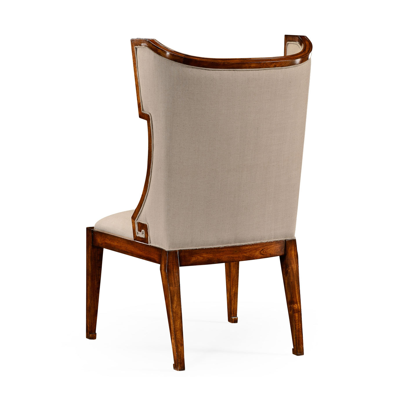 Greek Key Design Biedermeier Walnut Side Chair