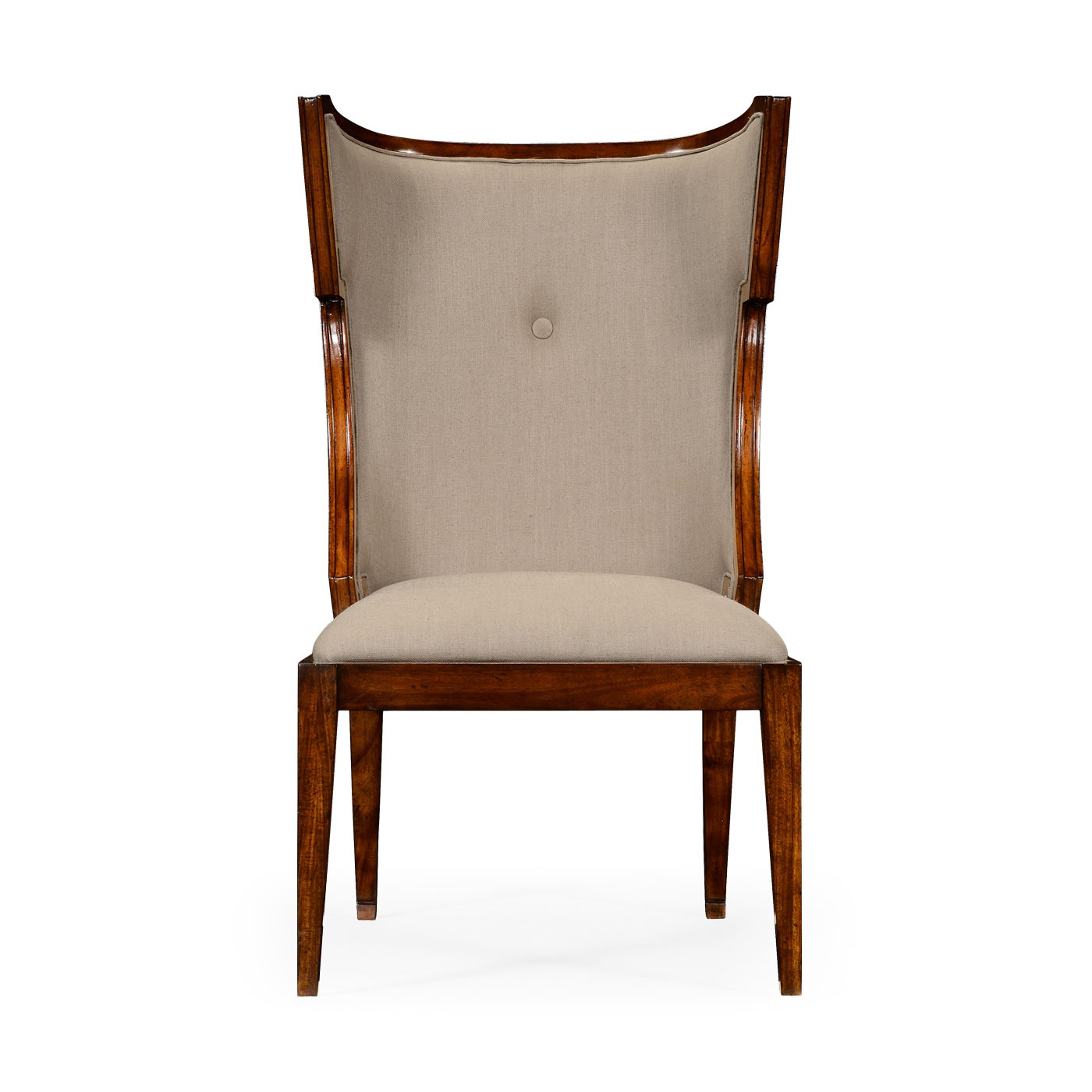 Greek Key Design Biedermeier Walnut Side Chair