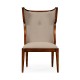 Greek Key Design Biedermeier Walnut Side Chair