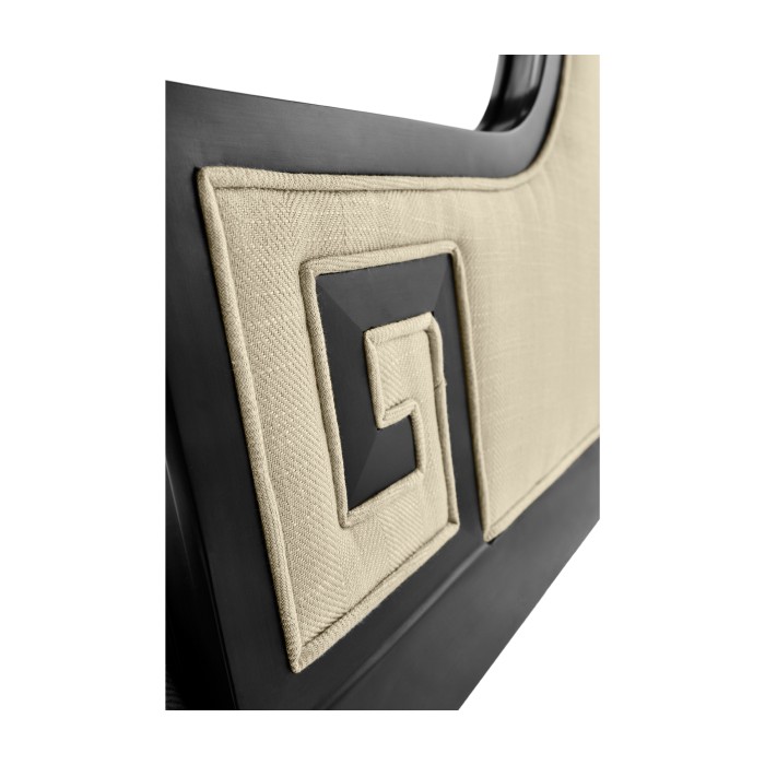Greek Key Design Black Biedermeier Settee