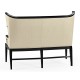 Greek Key Design Black Biedermeier Settee