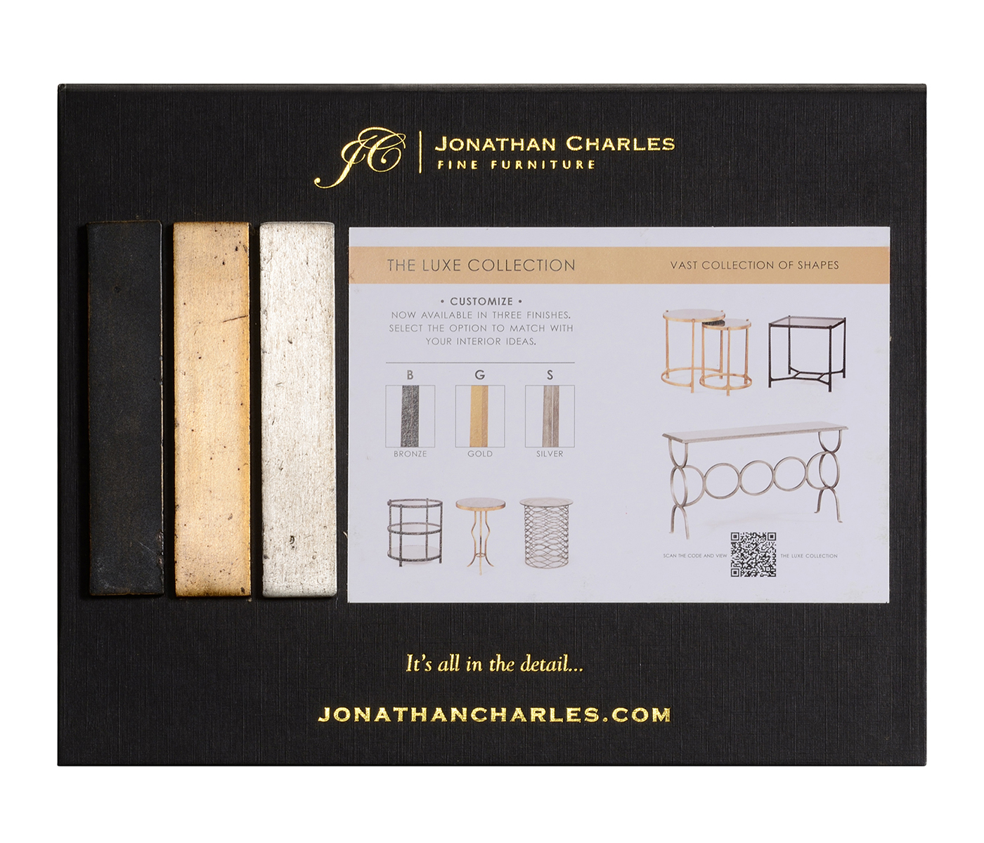 Luxe collection cardboard table display