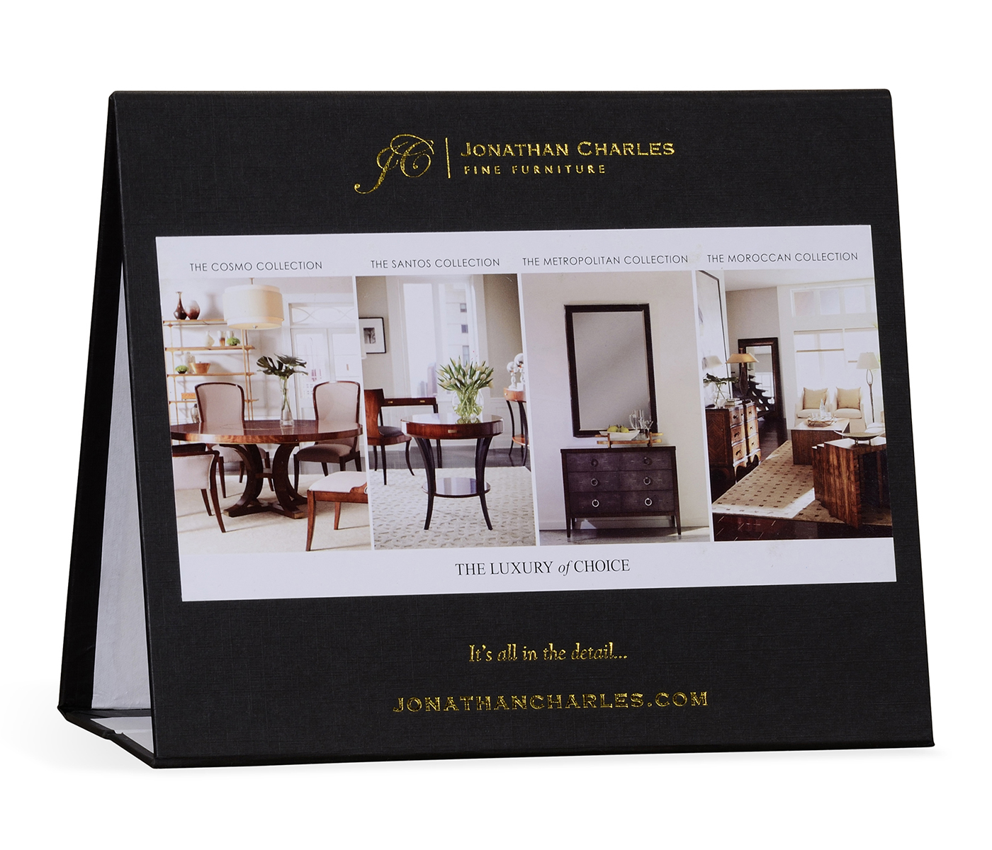 Luxe collection cardboard table display