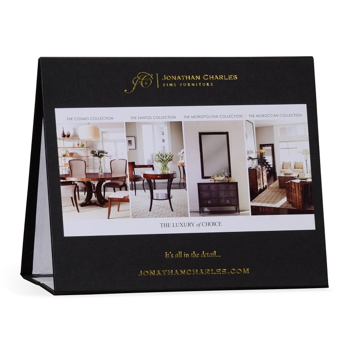 Luxe collection cardboard table display