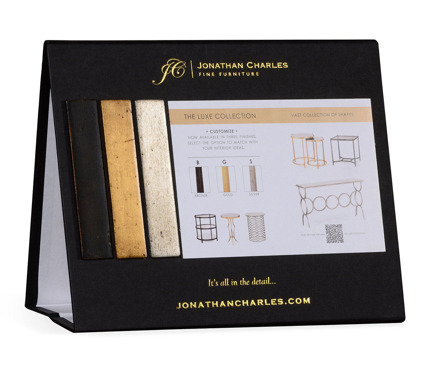 Luxe collection cardboard table display