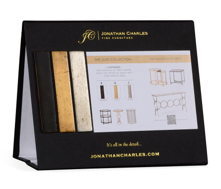 Luxe collection cardboard table display